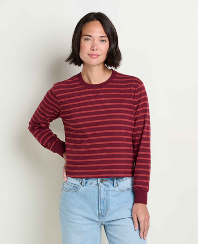 Women's Boundless Jersey LS Tee - Port Pattern