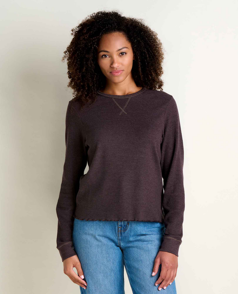 Women's Foothill LS Crew II - Raisin