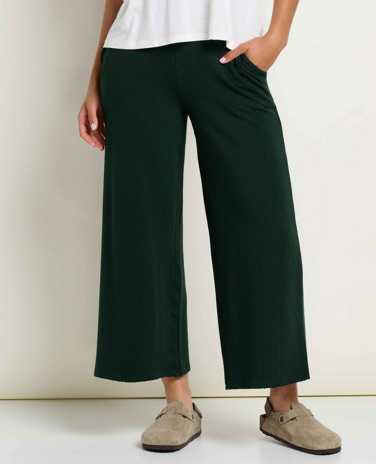 Women's Chaka Wide Leg Crop Pant - Serrano Texture