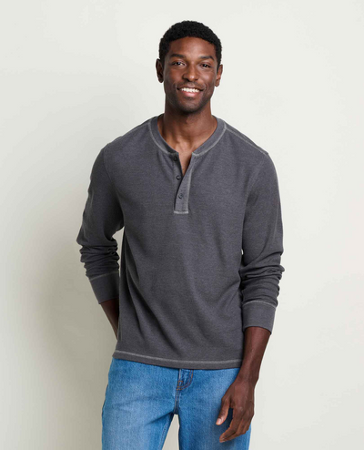 Men's Framer LS Henley - Soot