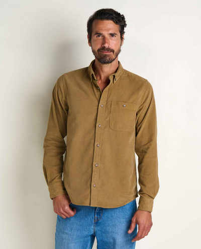 Men's Scouter Cord LS Shirt - Honey Brown