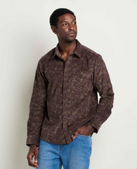 Men's Scouter Cord LS Shirt - Raisin Print
