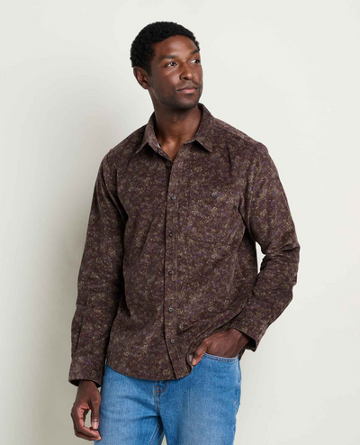 Men's Scouter Cord LS Shirt - Raisin Print