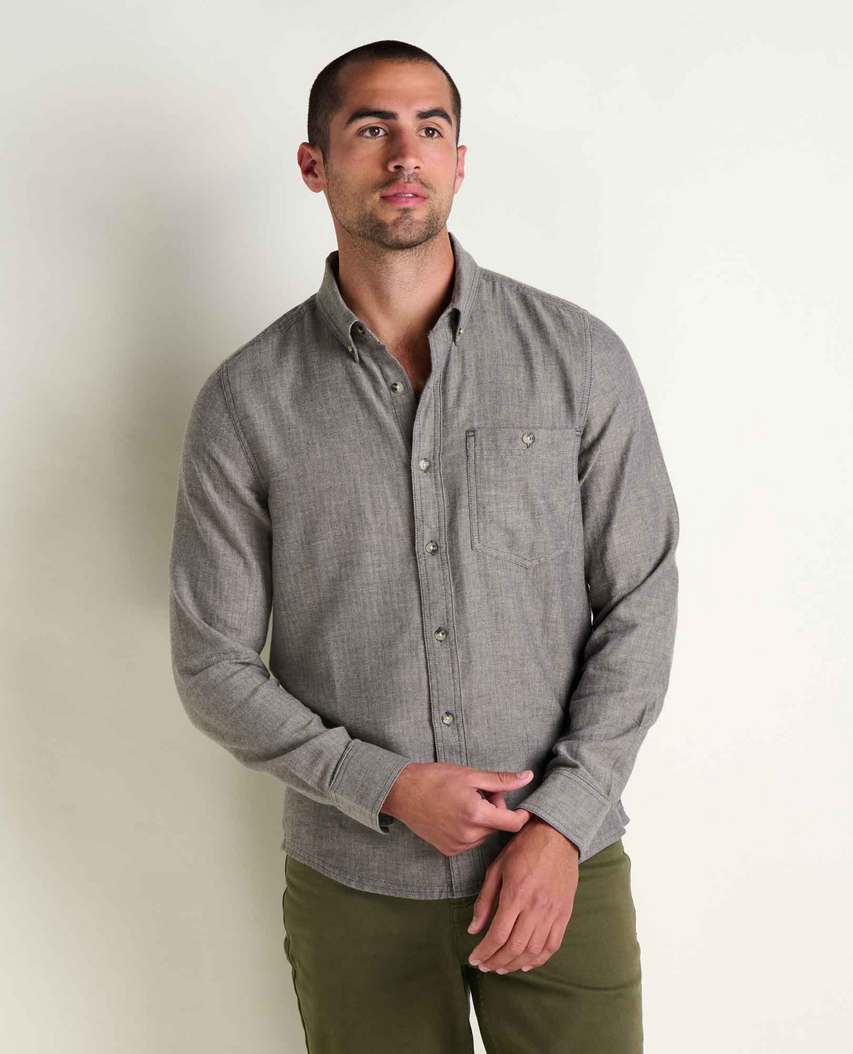 Men's Airsmyth LS Shirt - Soot Pattern