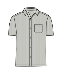 Vuori Men's S/S Bridge Button Down (V184) - Salt Marina Stripe