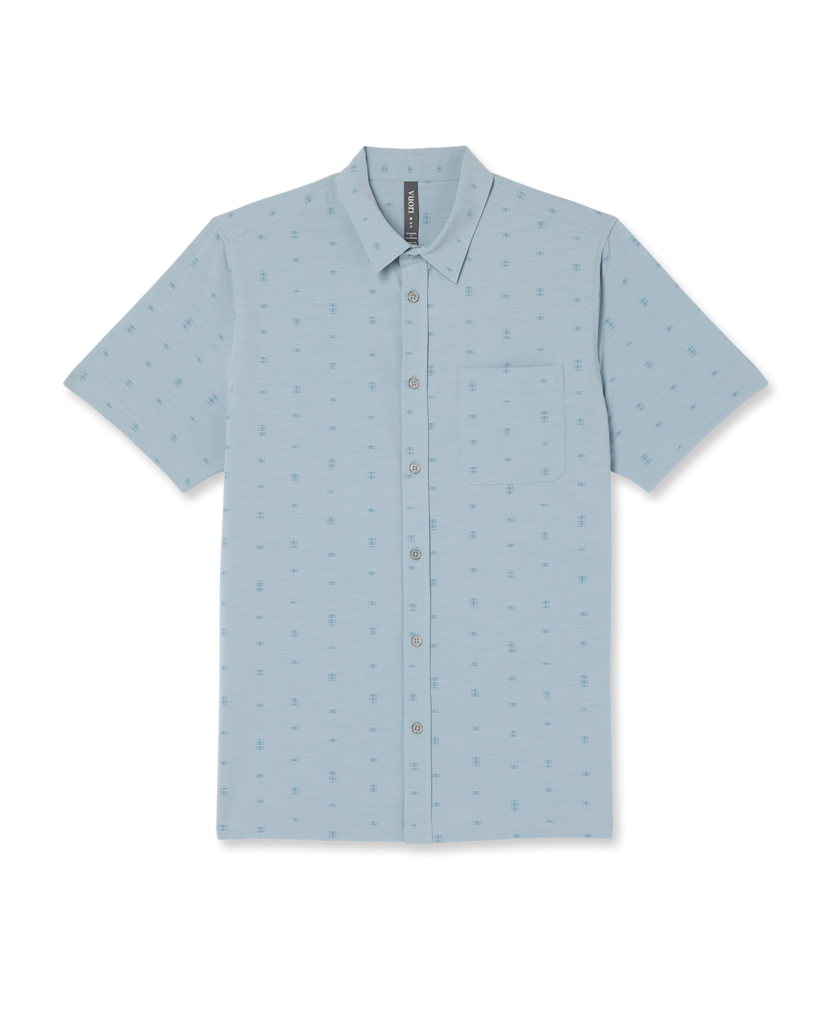 Vuori Men's S/S Bridge Button Down (V184) - Raindrop Stone