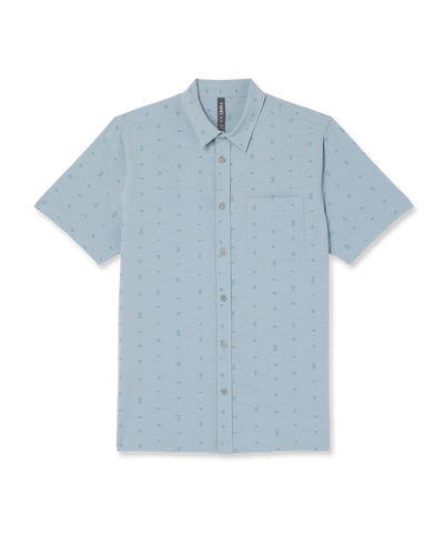 Vuori Men's S/S Bridge Button Down (V184) - Raindrop Stone