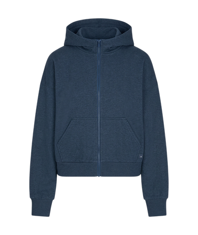 Vuori Women's Halo Modern Full Zip Hoodie (VW2064) - Blue Coast Heather