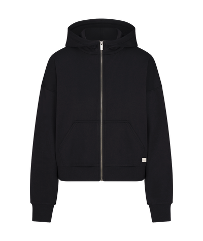 Vuori Women's Halo Modern Full Zip Hoodie (VW2064) - True Black