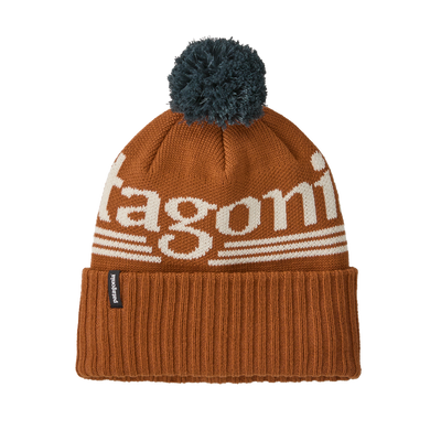 Patagonia Powder Town Beanie - Hut Tripper Logo: Cinnamon Brown