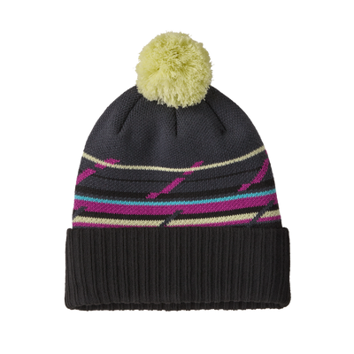 Patagonia Powder Town Beanie - Mountain Minded Geo: Smolder Blue
