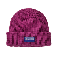 Patagonia SnowDrifter Beanie in Hut Tripper Label: Amaranth Pink
