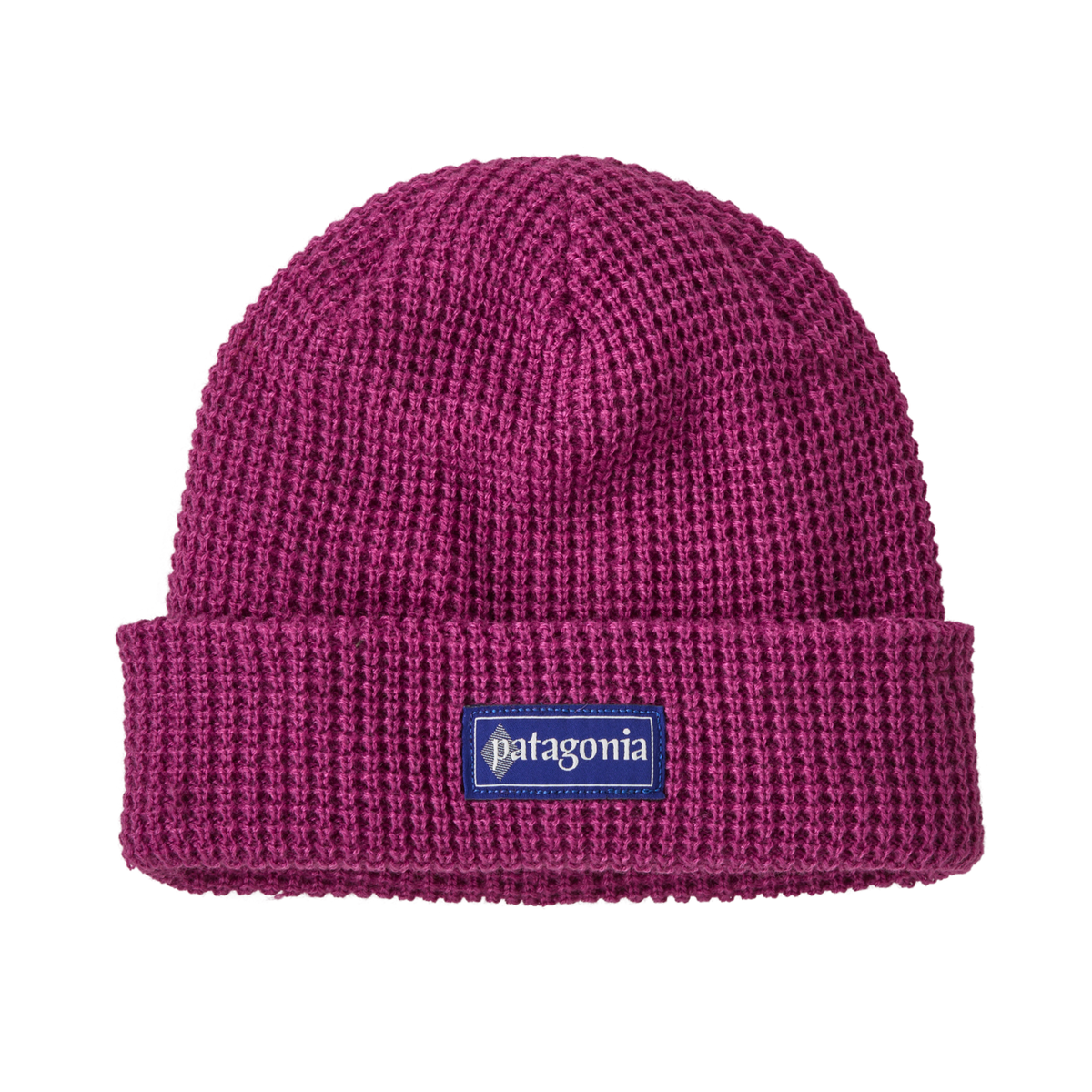 Patagonia SnowDrifter Beanie in Hut Tripper Label: Amaranth Pink