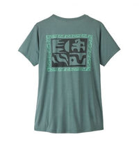 Womens Cap Cool Trail Cropped Shirt - Blue Sage
