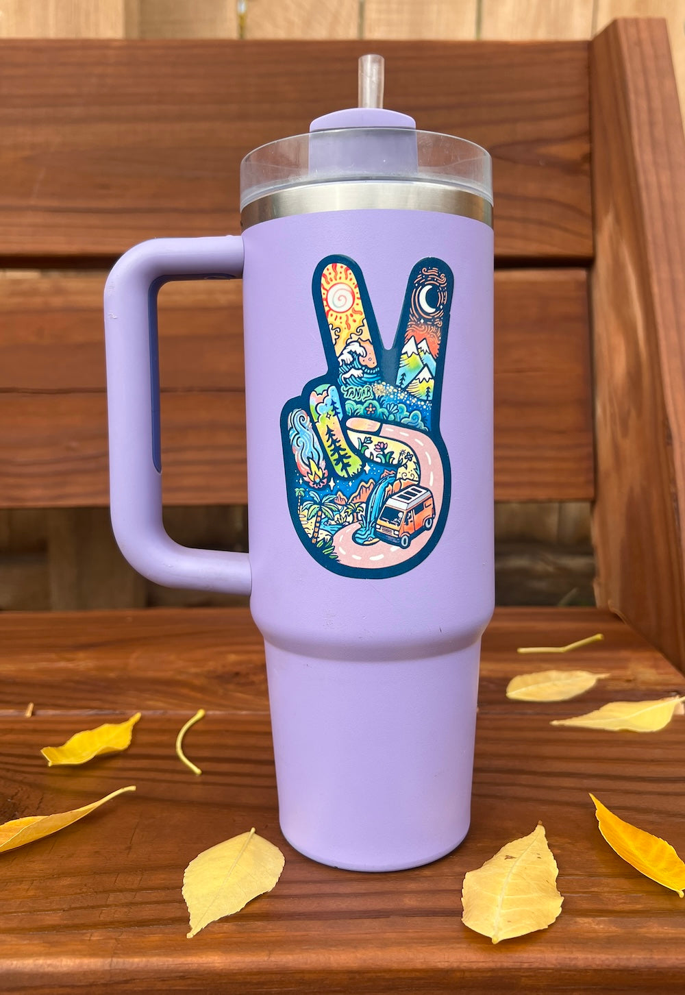 Sticker Art Peace Hands Sticker