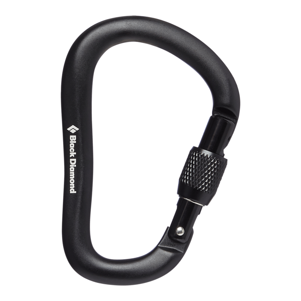 554586 Black Diamond Rocklock Screwgate Carabiner - Black