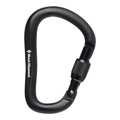 554586 Black Diamond Rocklock Screwgate Carabiner - Black