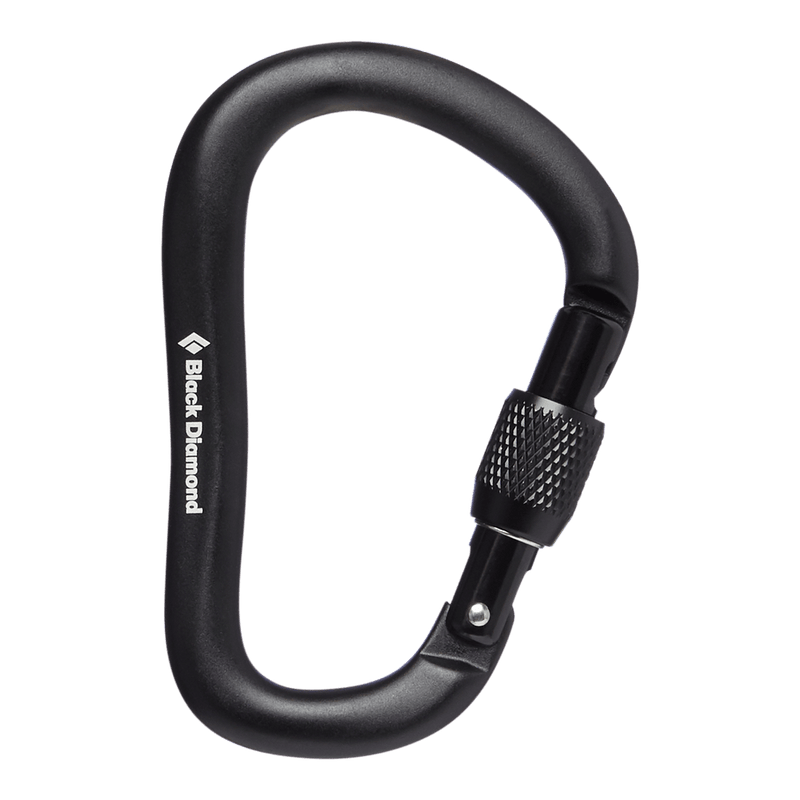554586 Black Diamond Rocklock Screwgate Carabiner - Black
