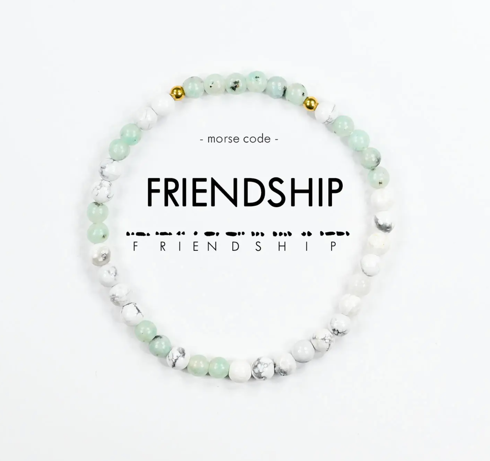 Morse Code Bracelet - Jasper / Marble
