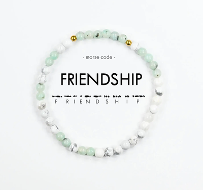 Morse Code Bracelet - Jasper / Marble