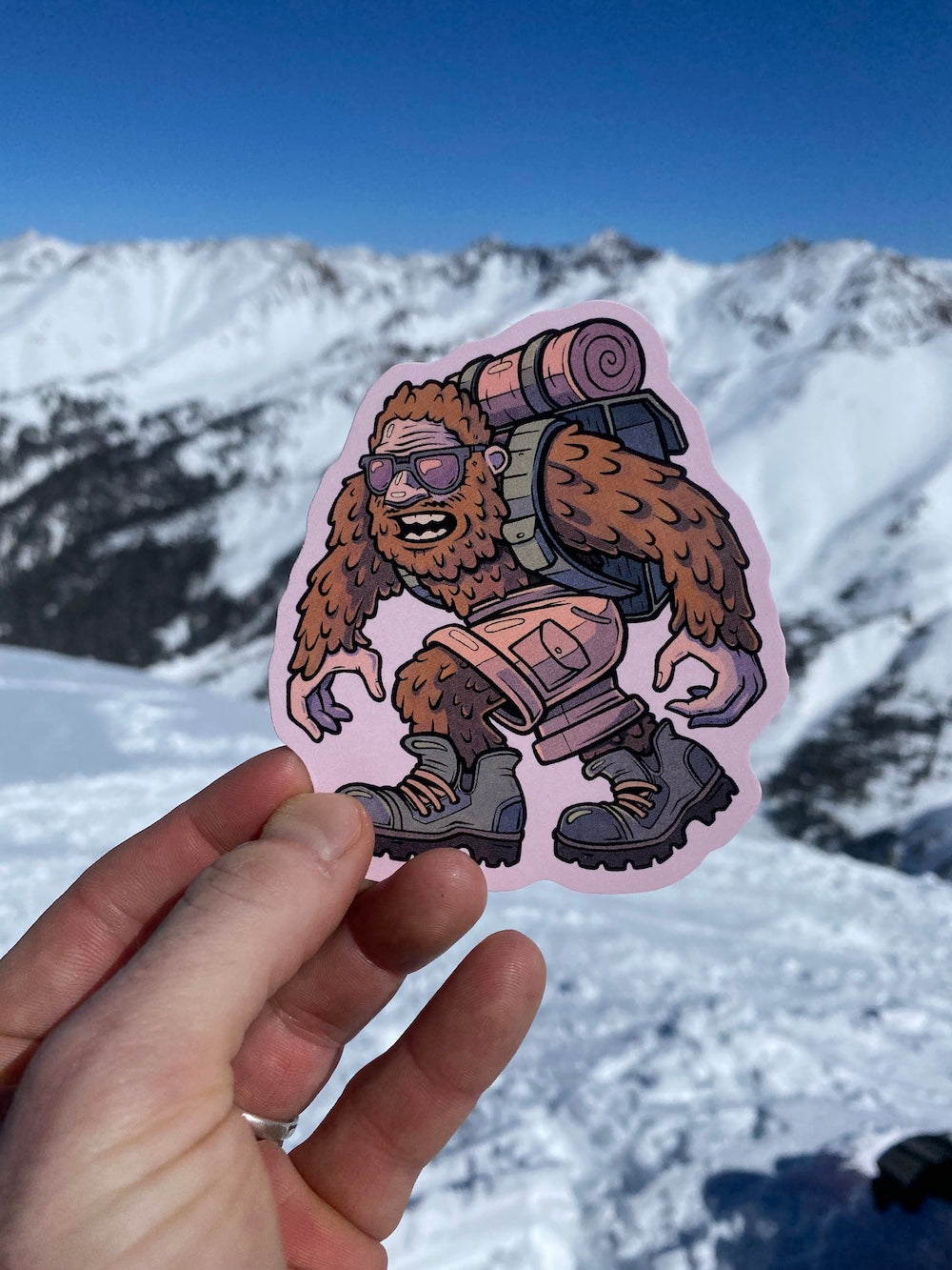 Sticker Art Sticker Art Sasquatch Camping Sticker