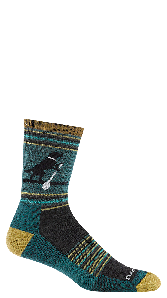 Darn Tough Willoughby Micro Crew Lightweight With Cushion Mens Hike Trek 5003 - Dog Pond