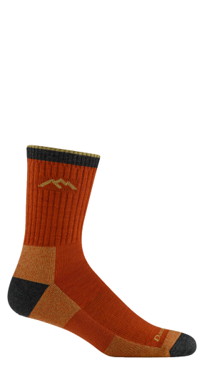 345408 Darn Tough Mens Hiker Micro Crew Midweight With Cushion - Amber