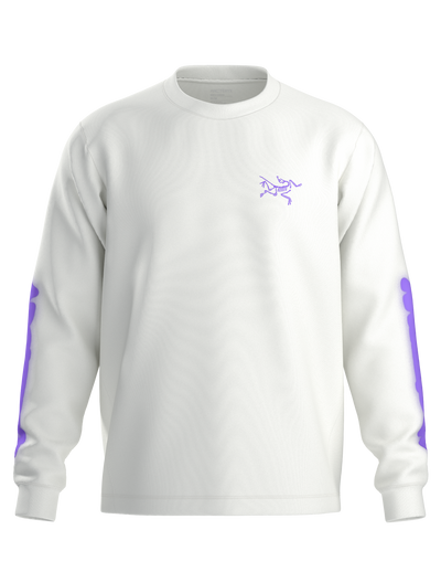 Men's Kragg Cotton Dream State LS - White Light / Violec