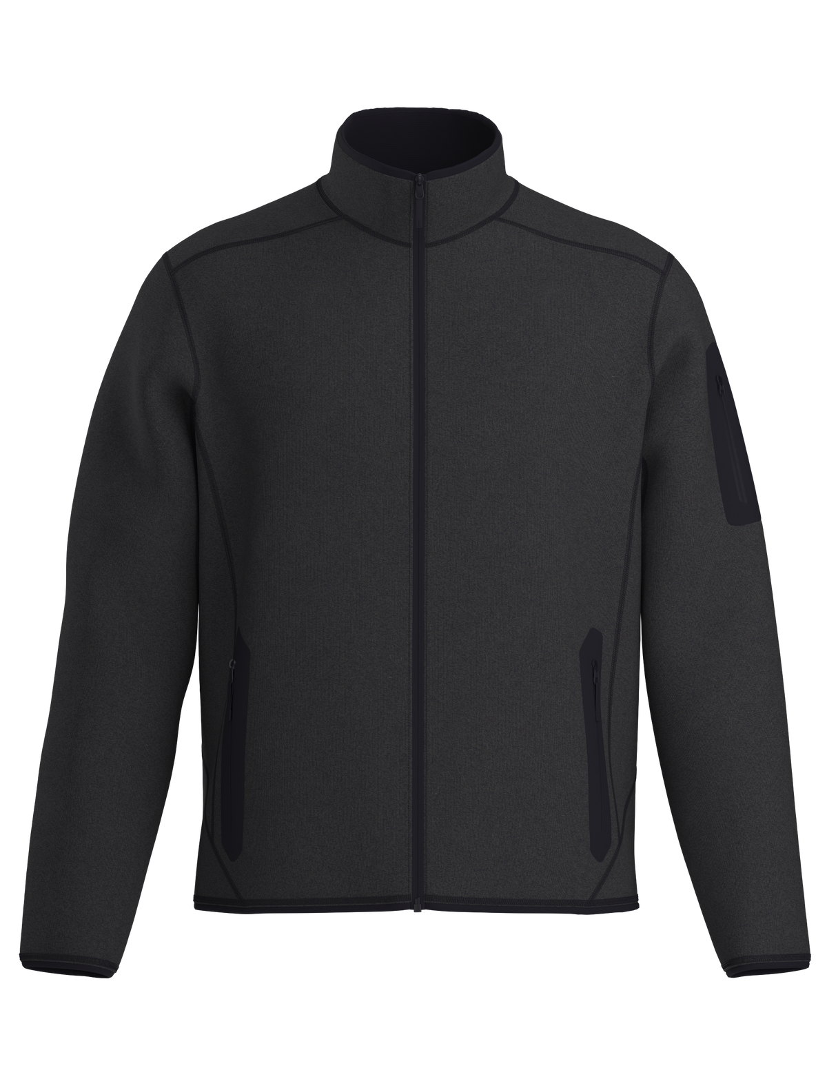 Men's Covert Cardigan - Black Heather
