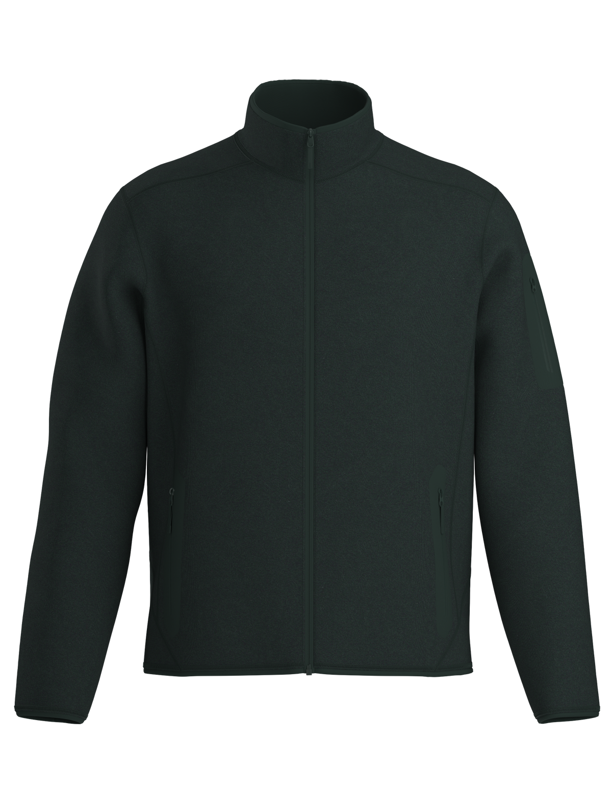 Men's Covert Cardigan - Dark Jade Heather