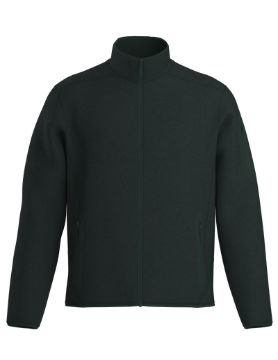 Men's Covert Cardigan - Dark Jade Heather