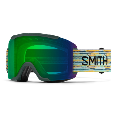 Squad 2 Goggles 2 Lenses 2027 - Emerald ReNU Upcycled Scrap / ChromaPop Everyday Green Mirror