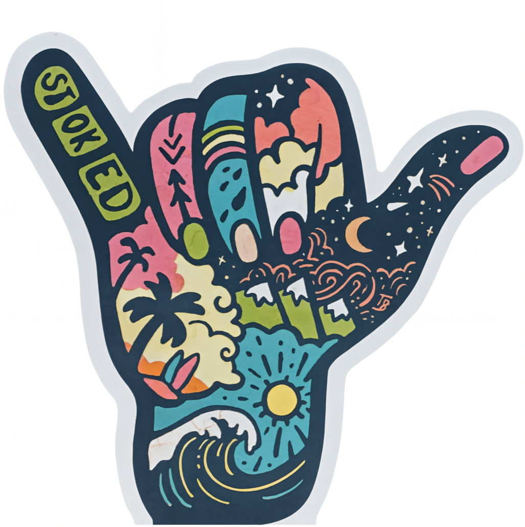Sticker Art Stoked Sticker