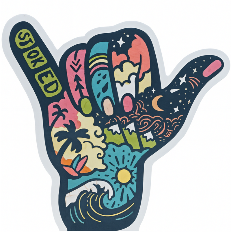Sticker Art Stoked Sticker
