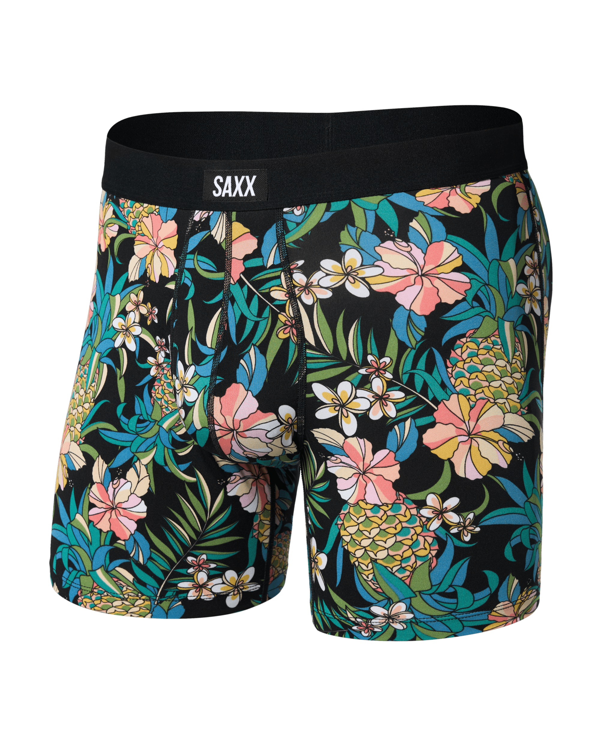 Daytripper Comfort Stretch Boxer Brief - Pineapple Field / Black