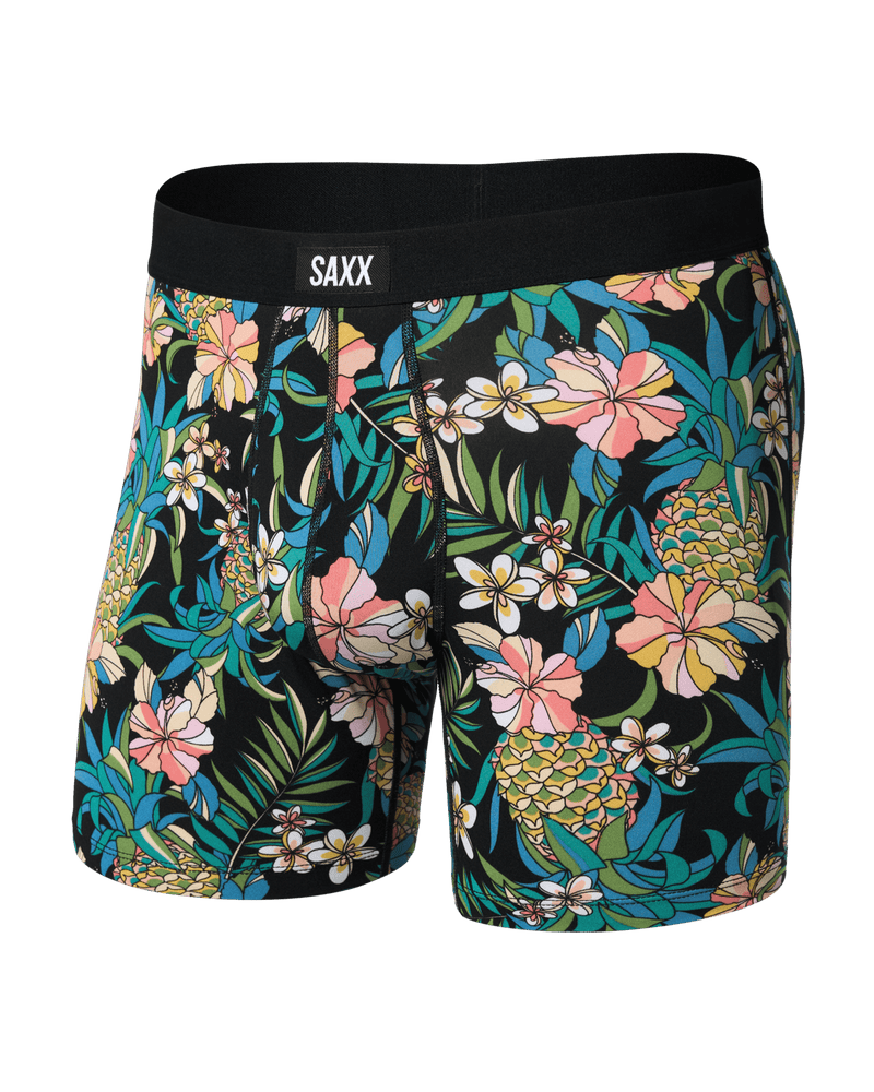 Daytripper Comfort Stretch Boxer Brief - Pineapple Field / Black