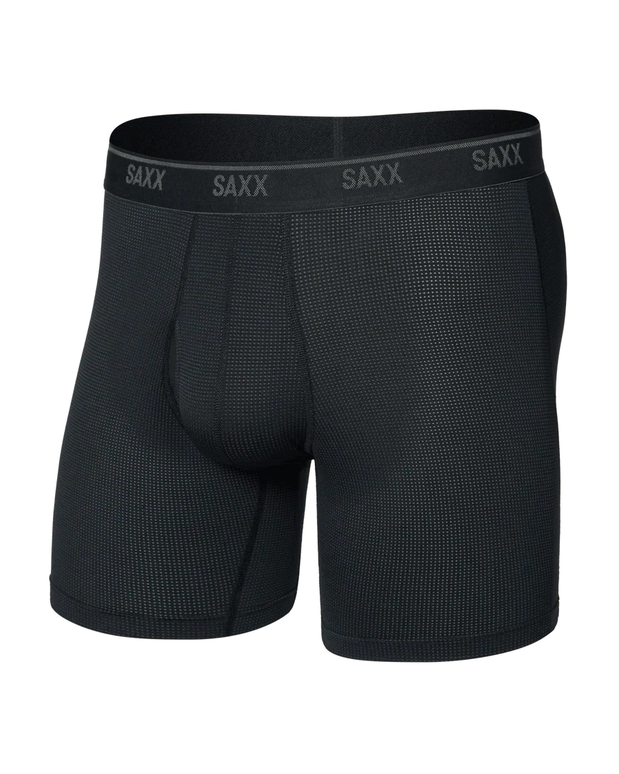 Quest Quickdry Mesh Boxer Brief - Black
