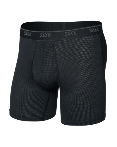 Quest Quickdry Mesh Boxer Brief - Black