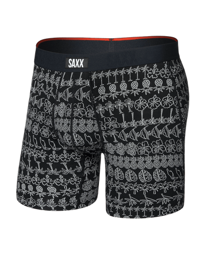 Vibe Xtra Soft Boxer Brief - Island Lineup / Black