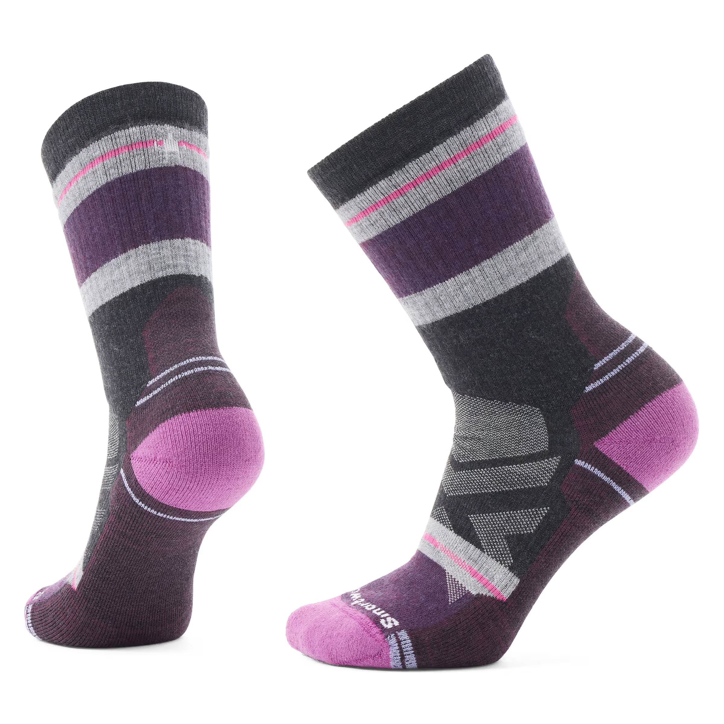 Womens Hike Full Cushion Saturnsphere Crew Socks - Charcoal