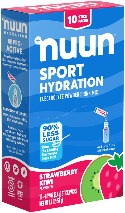 Nuun Sport Hydration Powder Strawberry Kiwi, box of 10