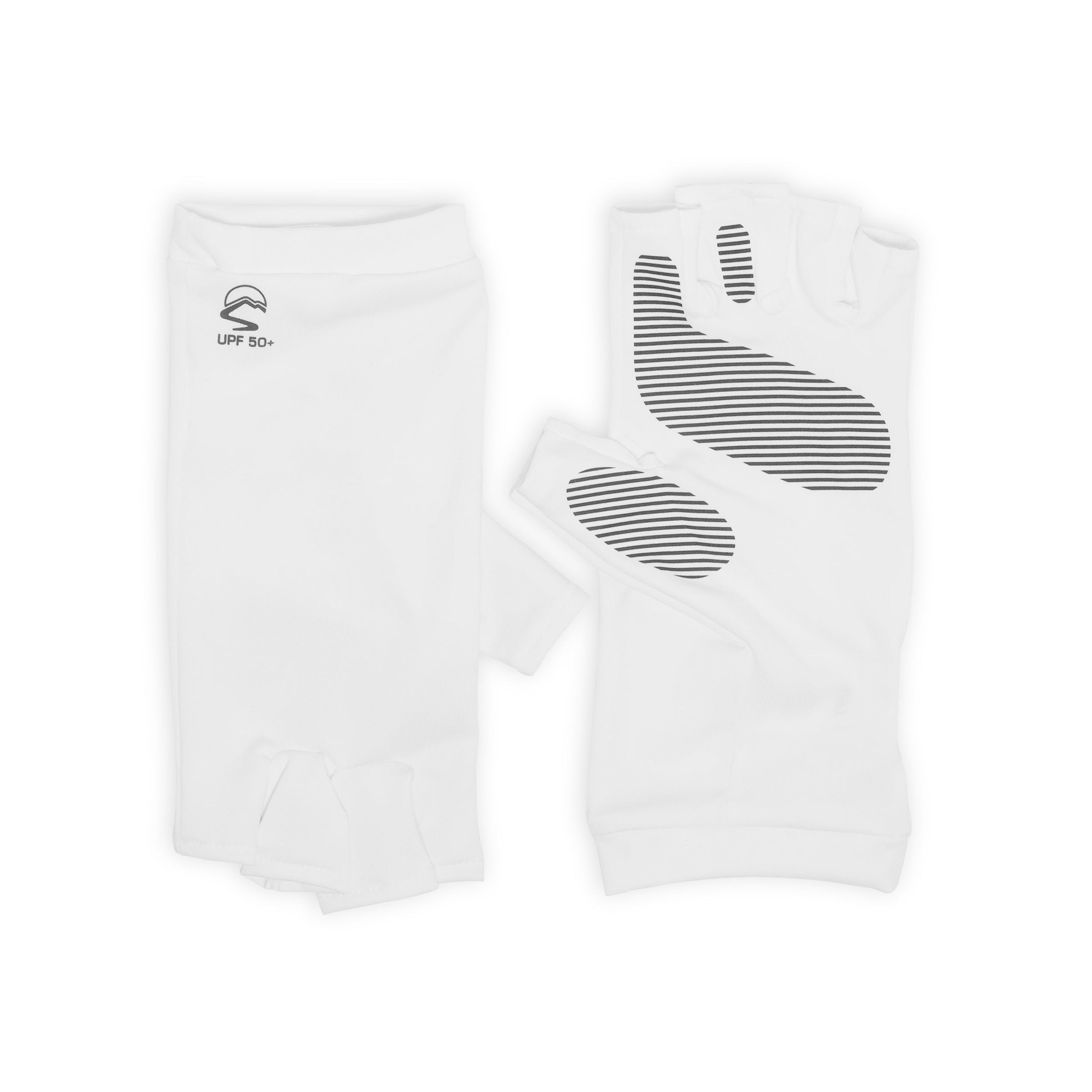 Uvshield Cool Gloves Fingerless 1 - White