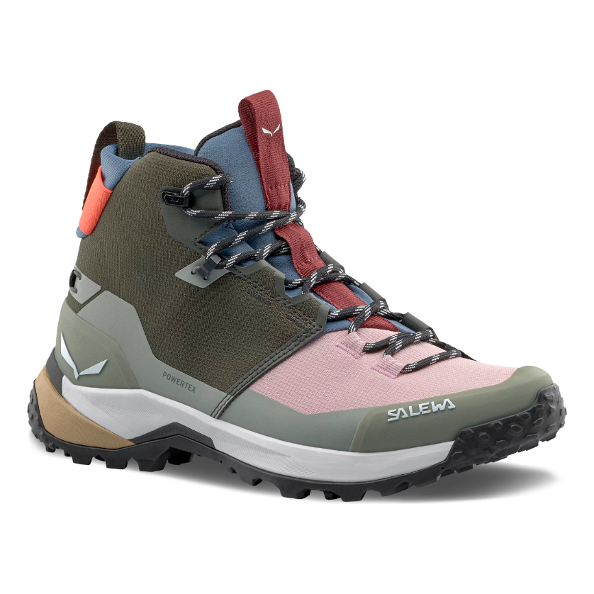 Salewa Women's Puez 2 Mid Powertex Boot - Dark Olive / Shadow