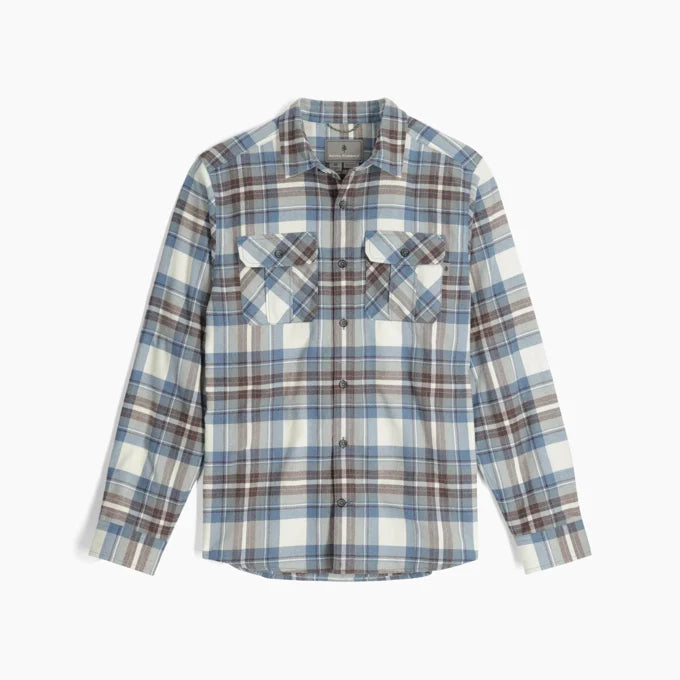 Royal Robbins Men's Lost Coast Flannel Plaid L/S - Ivory Sonoma Plaid