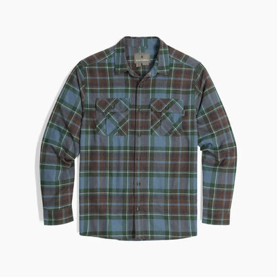 Royal Robbins Men's Lost Coast Flannel Plaid L/S - Collins Blue Sonoma Plaid