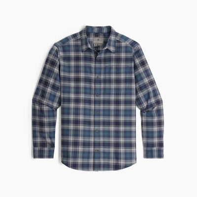 Mens Lieback Organic Cotton Flannel L S - French Roast Tahoe Plaid