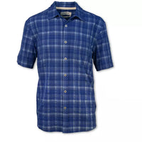 Short Sleeved 4-Way Stretch Quick Dry UPF Plaid Shirt