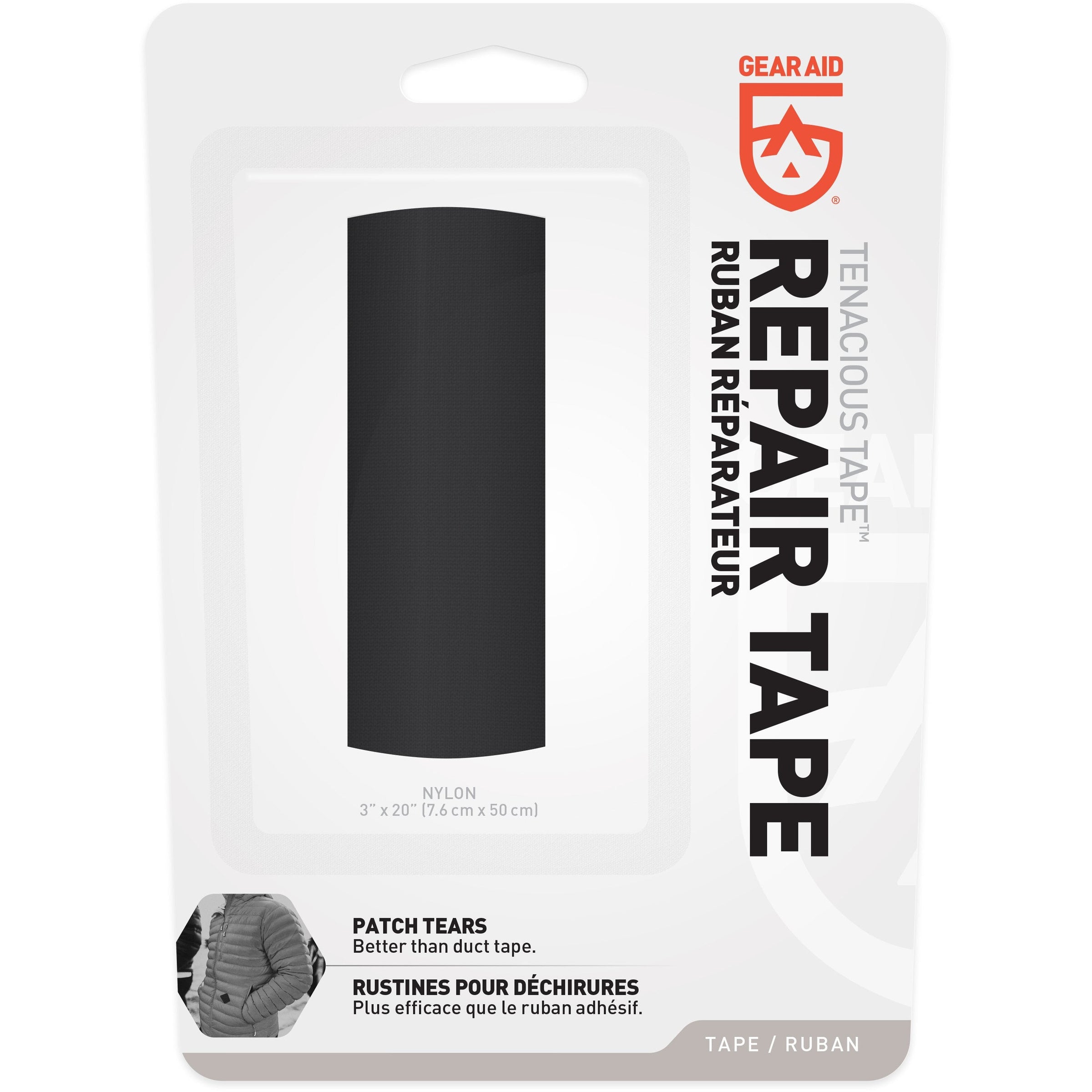 Tenacious Tape Repair Tape Black Nylon 3" x 20"