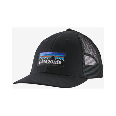 Patagonia P-6 Logo LoPro Trucker Hat - Black