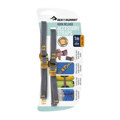 Sea to Summit Accessory Straps with Hook Release - Grey / Blue